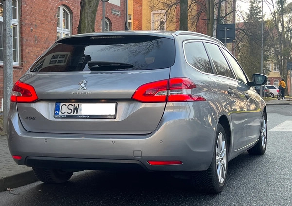 Peugeot 308 cena 27700 przebieg: 245000, rok produkcji 2014 z Brusy małe 436